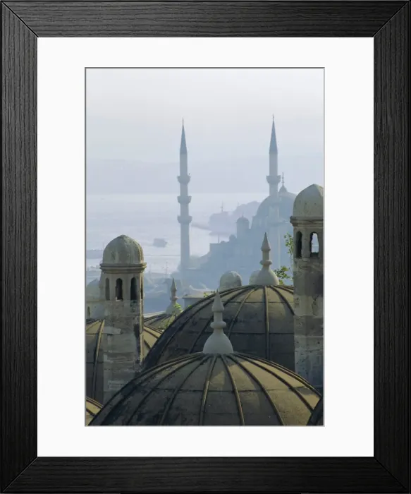 Framed Print : Suleymaniye complex overlooking the Bosphorus Framed Print : Suleymaniye complex overlooking the Bosphorus