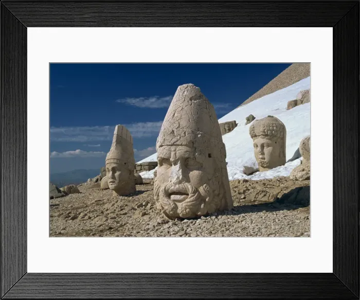 Framed Print : Statue heads of Zeus Framed Print : Statue heads of Zeus