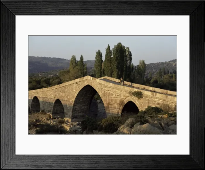 Framed Print : Ottoman bridge dating from the 14th century Framed Print : Ottoman bridge dating from the 14th century