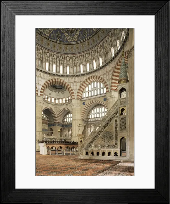 Framed Print : Interior of the Selimiye Mosque Framed Print : Interior of the Selimiye Mosque