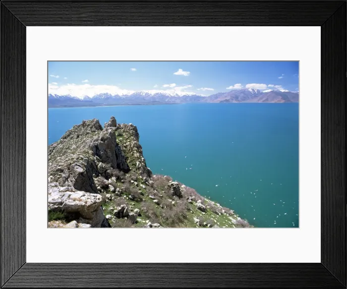 Framed Print : View from Akdamar Island of Lake Van Framed Print : View from Akdamar Island of Lake Van