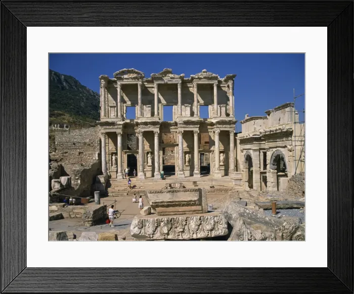 Framed Print : The Celsus Library Framed Print : The Celsus Library