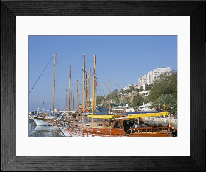 Framed Print : Boats in the harbour Framed Print : Boats in the harbour