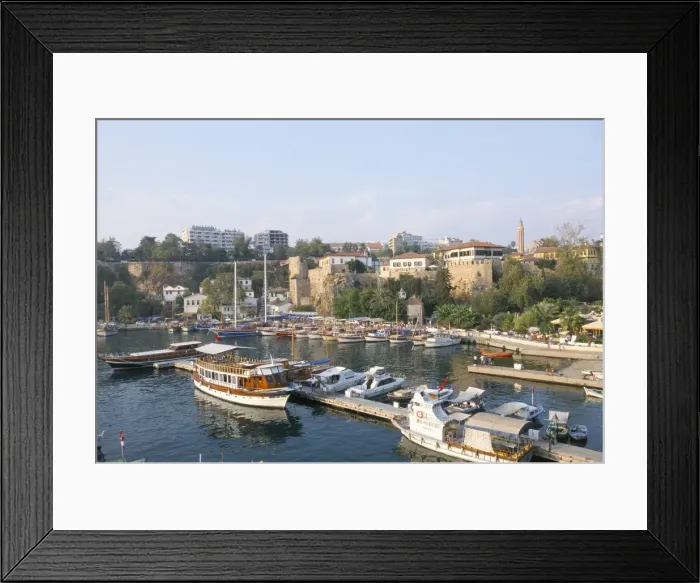 Framed Print : Boats in the harbour Framed Print : Boats in the harbour