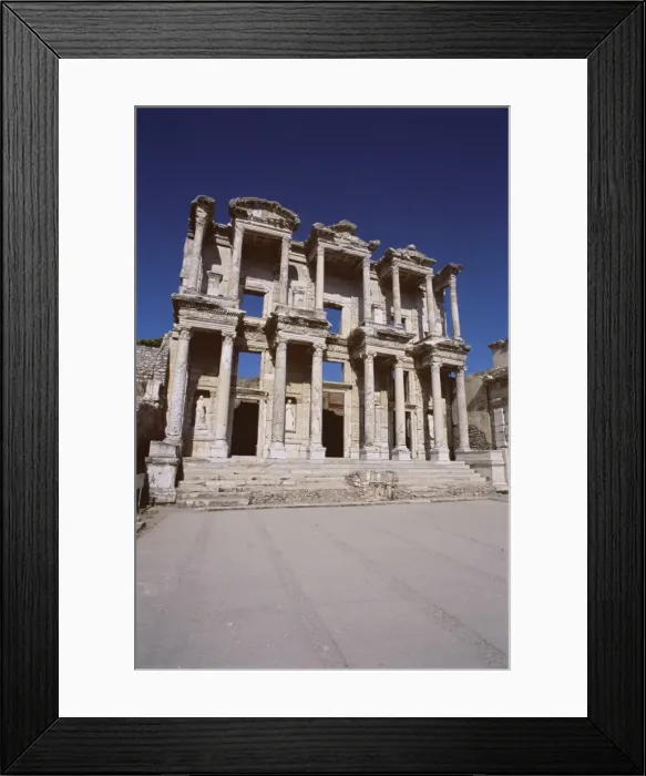 Framed Print : Reconstructed Library of Celsus Framed Print : Reconstructed Library of Celsus