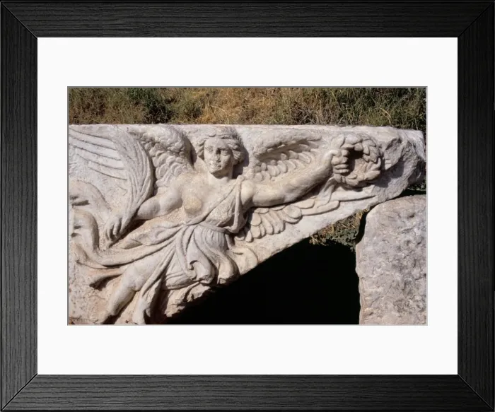 Framed Print : Carved stone