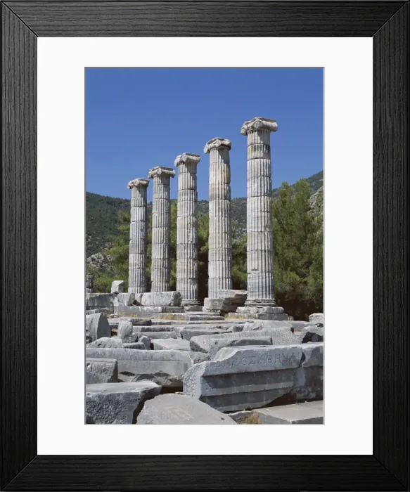 Framed Print : Columns in ruins of Temple of Athena Framed Print : Columns in ruins of Temple of Athena