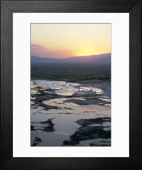 Framed Print : Travertine terraces Framed Print : Travertine terraces