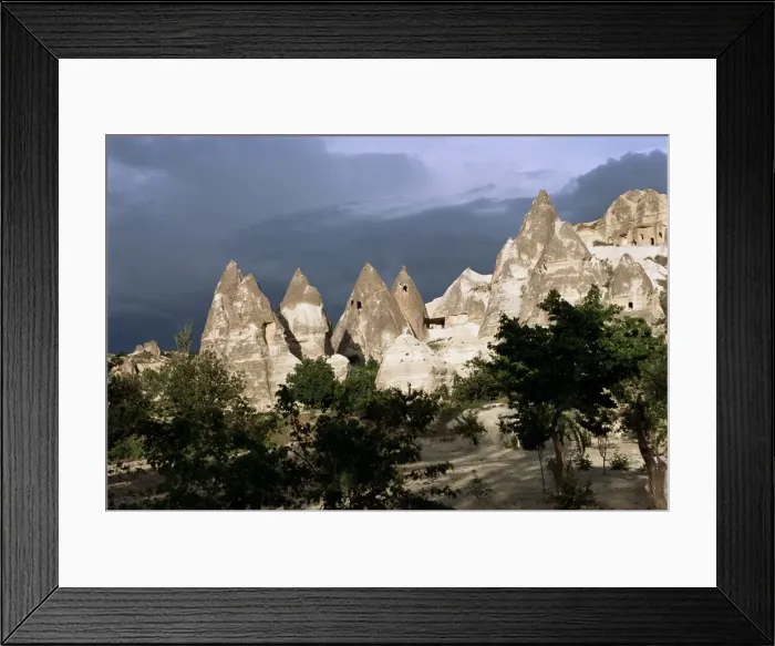 Framed Print : Erosion with volcanic tuff pillars Framed Print : Erosion with volcanic tuff pillars