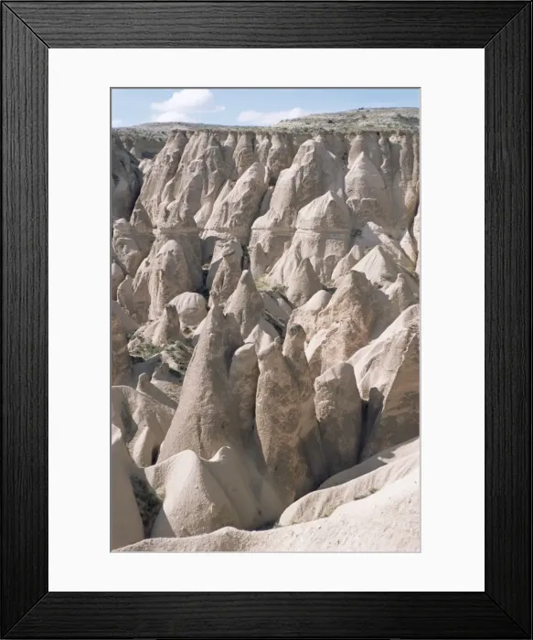 Framed Print : Erosion with volcanic tuff pillars Framed Print : Erosion with volcanic tuff pillars