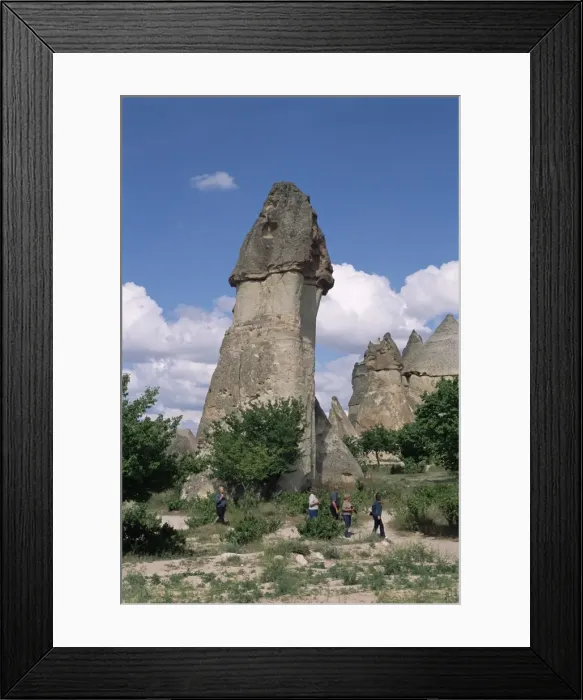 Framed Print : Erosion with volcanic tuff pillars Framed Print : Erosion with volcanic tuff pillars