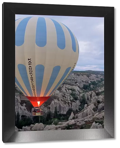 Hot air balloon flight over Cappadocia