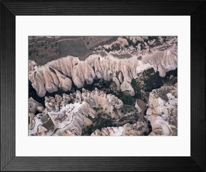 Framed Print : Looking down from hot air balloon Framed Print : Looking down from hot air balloon