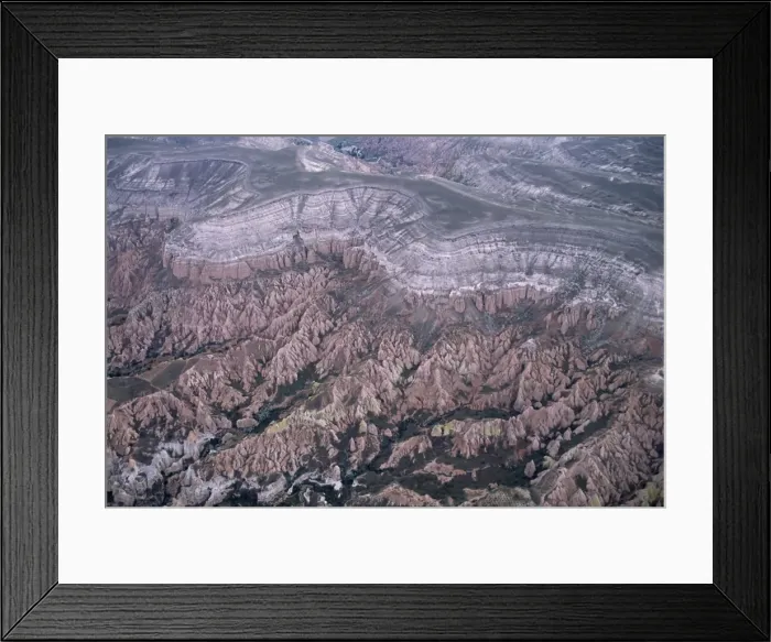 Framed Print : Looking down from hot air balloon Framed Print : Looking down from hot air balloon