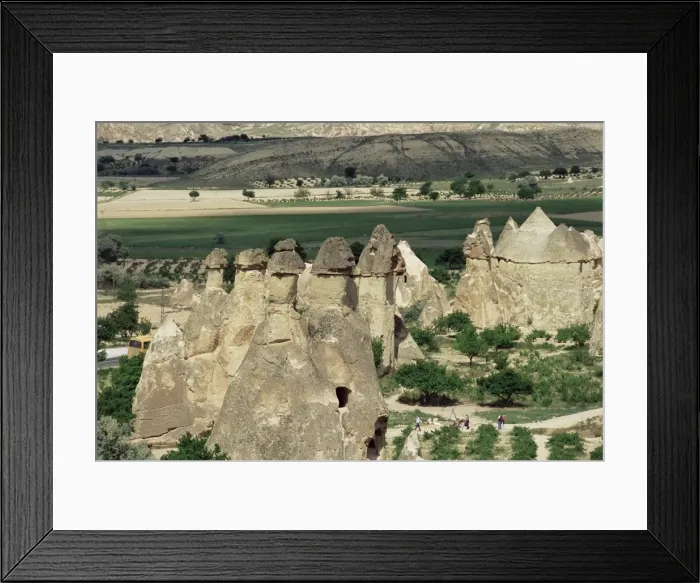 Framed Print : Volcanic tuff pillars and erosion Framed Print : Volcanic tuff pillars and erosion