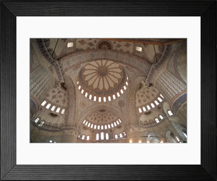 Framed Print : Interior of the Blue Mosque (Sultan Ahmet mosque) Framed Print : Interior of the Blue Mosque (Sultan Ahmet mosque)