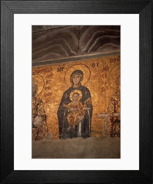 Framed Print : Mosaics in the Hagia Sophia Framed Print : Mosaics in the Hagia Sophia