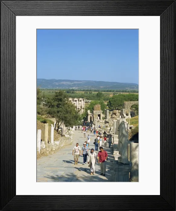 Framed Print : Tourists at Ephesus Framed Print : Tourists at Ephesus