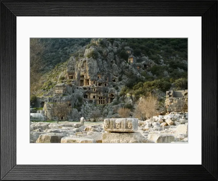 Framed Print : Greco-Roman carved tombs Framed Print : Greco-Roman carved tombs