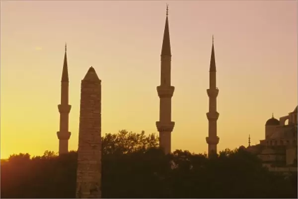 Domes and minarets of the Blue Mosque (Sultan Ahmet Mosque)