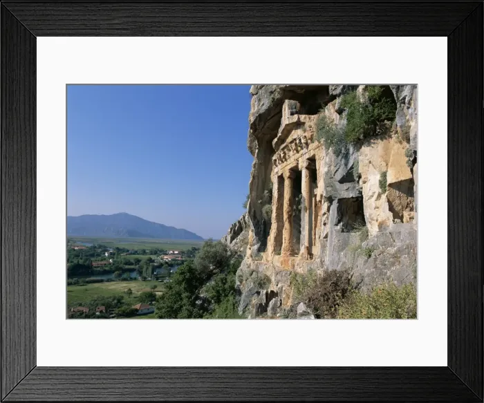 Framed Print : Rock tomb, Dalyan Framed Print : Rock tomb, Dalyan