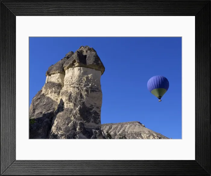 Framed Print : Hot air balloon above the Goreme Valley Framed Print : Hot air balloon above the Goreme Valley
