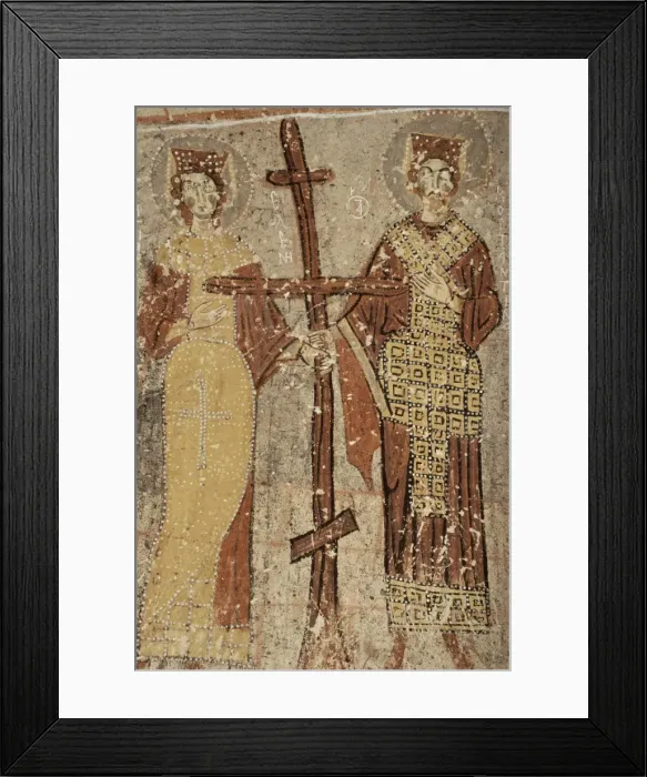 Framed Print : Close-up of wall paintings (frescoes) Framed Print : Close-up of wall paintings (frescoes)