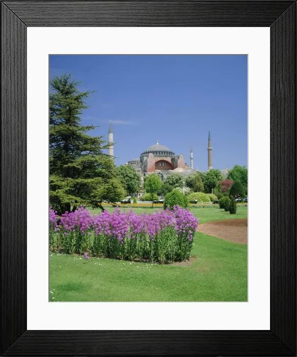 Framed Print : Saint Sophia Mosque (Church) and Sultan Ahmet Park Framed Print : Saint Sophia Mosque (Church) and Sultan Ahmet Park