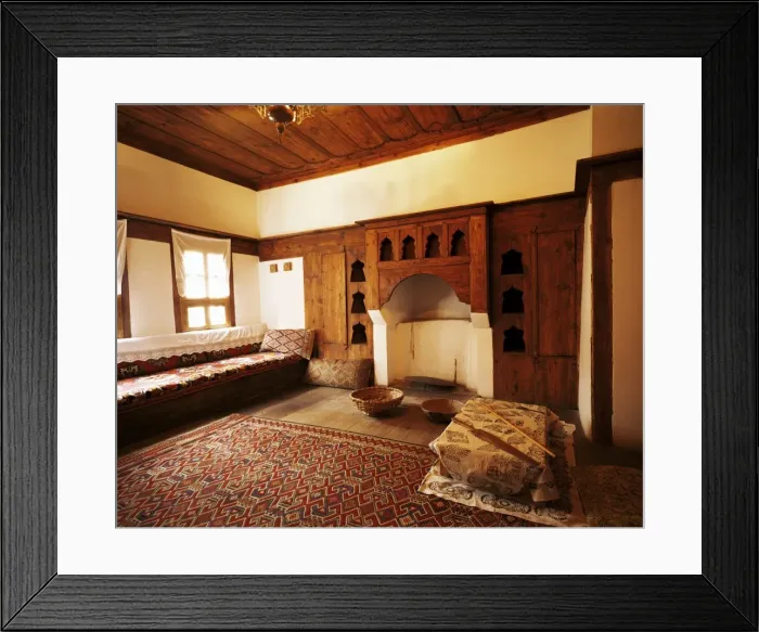 Framed Print : Typical Ottoman house with fireplace Framed Print : Typical Ottoman house with fireplace