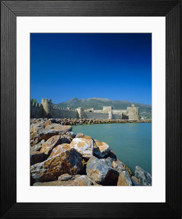 Framed Print : Walls and towers of Mamure Kalesi on the Mediterranean sea Framed Print : Walls and towers of Mamure Kalesi on the Mediterranean sea
