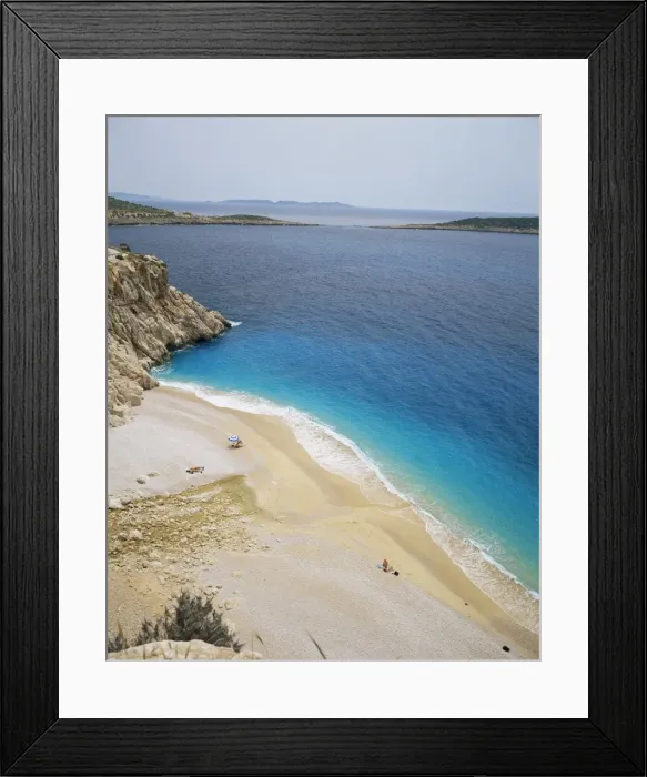 Framed Print : View of Kalkan beach