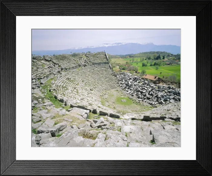 Framed Print : View of Roman amphitheatre Selge Framed Print : View of Roman amphitheatre Selge