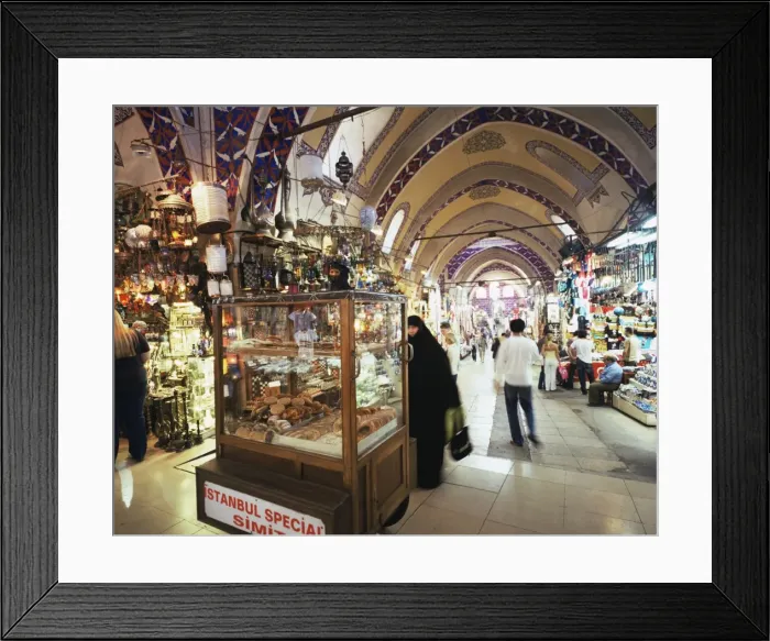 Framed Print : The Grand Bazaar (Great Bazaar) (Kapali Carsi) Framed Print : The Grand Bazaar (Great Bazaar) (Kapali Carsi)