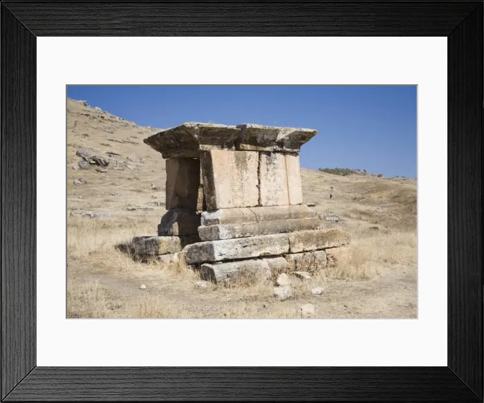 Framed Print : Tomb, archaeological site of Hierapolis Framed Print : Tomb, archaeological site of Hierapolis