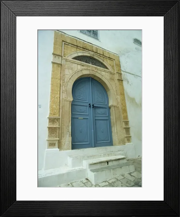 Framed Print : Blue door, Sidi Bou Said Framed Print : Blue door, Sidi Bou Said