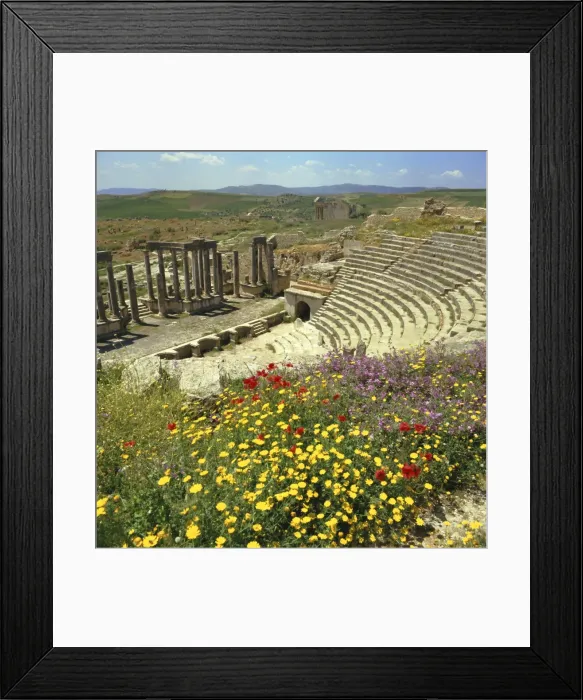 Framed Print : Roman theatre at Dougga Framed Print : Roman theatre at Dougga