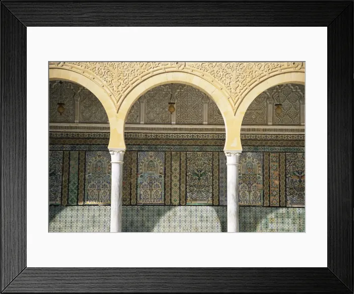 Framed Print : Close-up of arches and decorated walls Framed Print : Close-up of arches and decorated walls