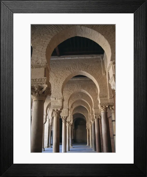 Framed Print : Detail of pillars around courtyard Framed Print : Detail of pillars around courtyard