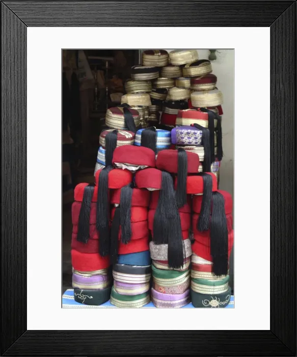 Framed Print : Hats, fezes Framed Print : Hats, fezes