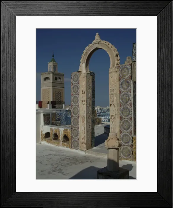 Framed Print : Rooftop view over mosque Framed Print : Rooftop view over mosque
