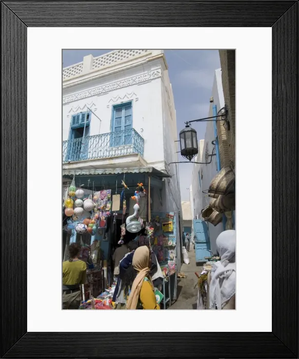 Framed Print : Market, main street Framed Print : Market, main street