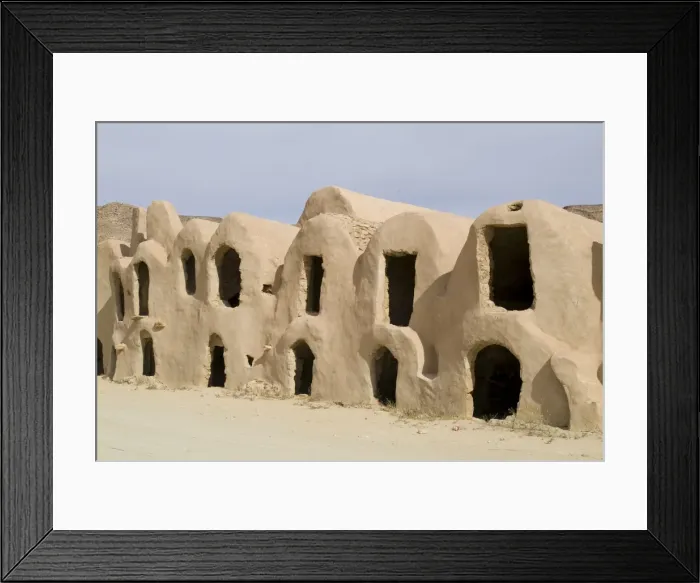 Framed Print : Berber grain storage units Framed Print : Berber grain storage units