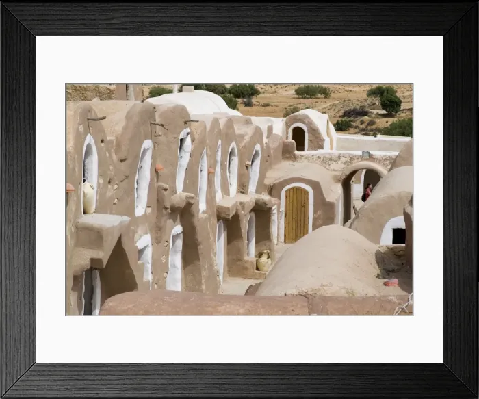 Framed Print : Old Berber grain storage units Framed Print : Old Berber grain storage units