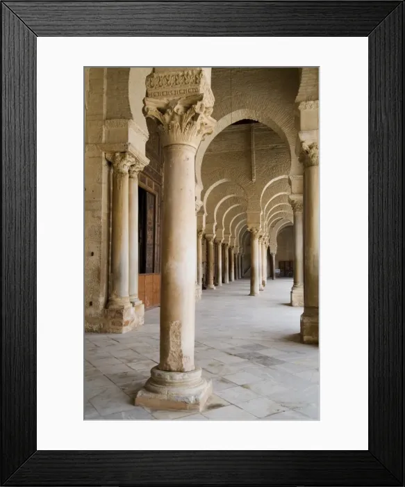 Framed Print : Interior, Mosque Okba (the Great Mosque) Framed Print : Interior, Mosque Okba (the Great Mosque)
