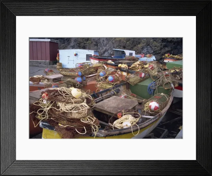 Framed Print : Fishing boats on Tristan da Cunha Framed Print : Fishing boats on Tristan da Cunha