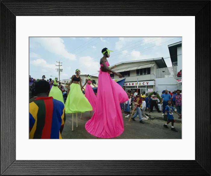 Framed Print : Women on stilts Framed Print : Women on stilts