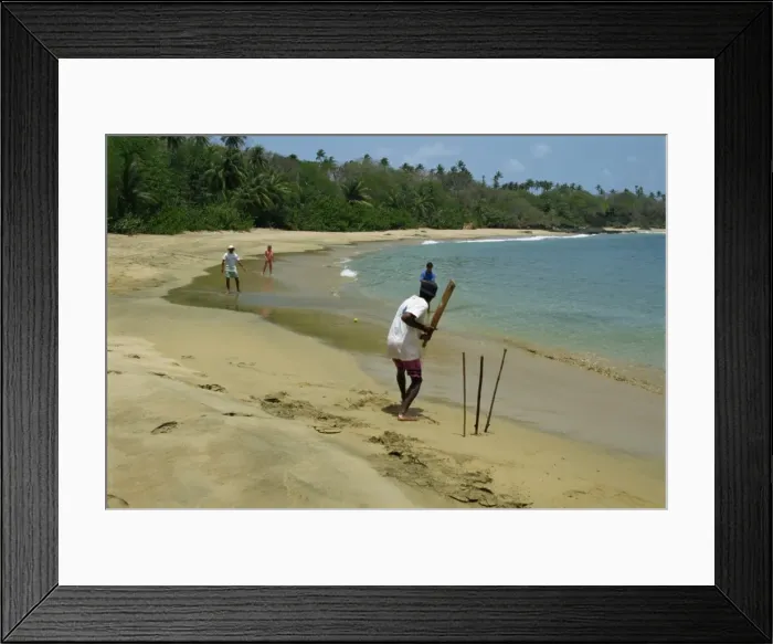 Framed Print : Cricket on the beach Framed Print : Cricket on the beach