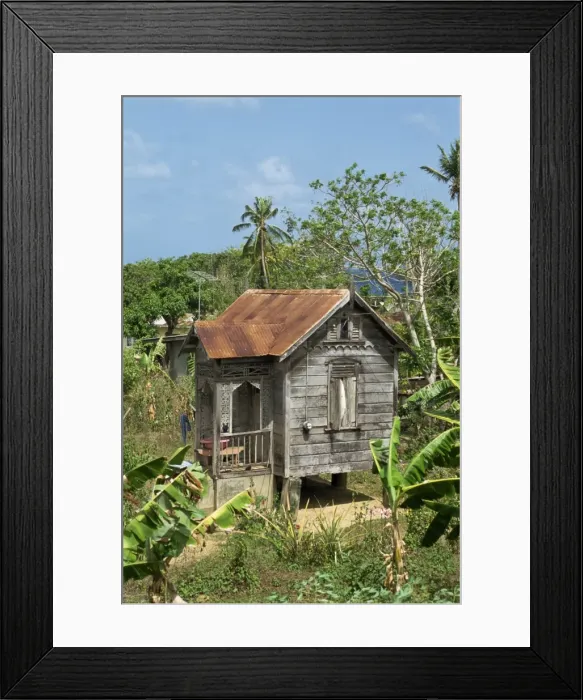 Framed Print : Small wooden house Framed Print : Small wooden house