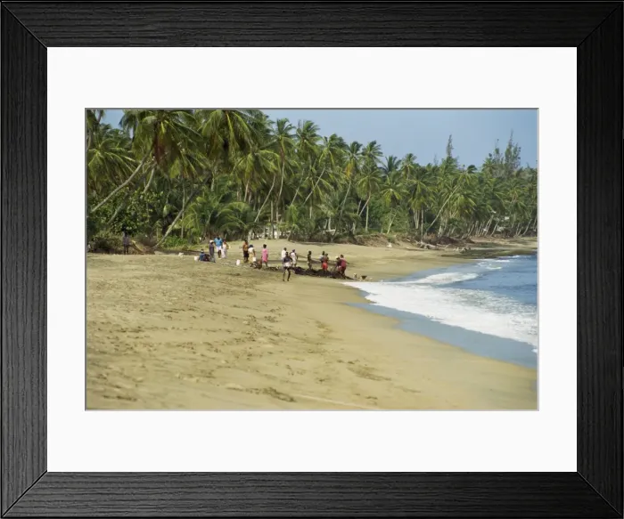 Framed Print : Fishermen on Turtle Beach Framed Print : Fishermen on Turtle Beach