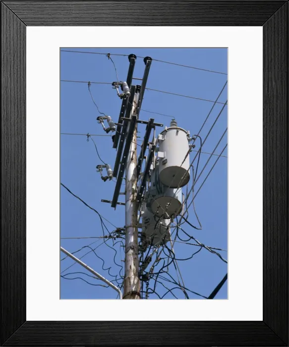 Framed Print : Wiring, Scarborough Framed Print : Wiring, Scarborough